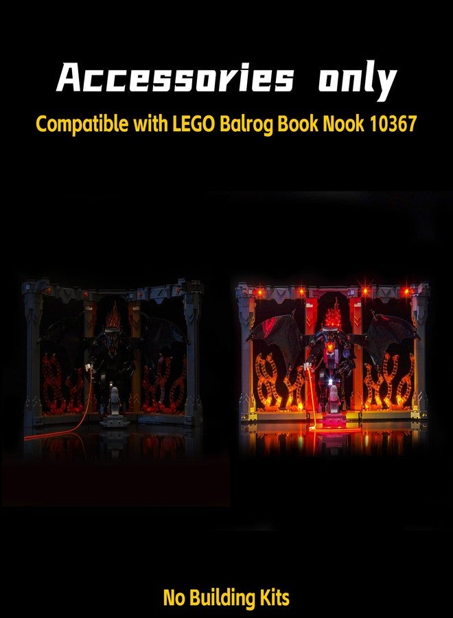 مصباح BrickBling متوافق مع ركن الكتب بالروغ من ليغو، إضاءة إبداعية متوافقة مع ليغو 10367 - باستثناء قطع الليغو (إصدار التحكم عن بعد) - Image 3