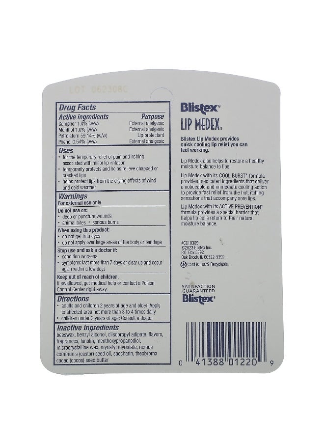 Blistex Blistex, Lip Medex, 3 Jars 0.25 oz (7.08 g) Each  - Image 3