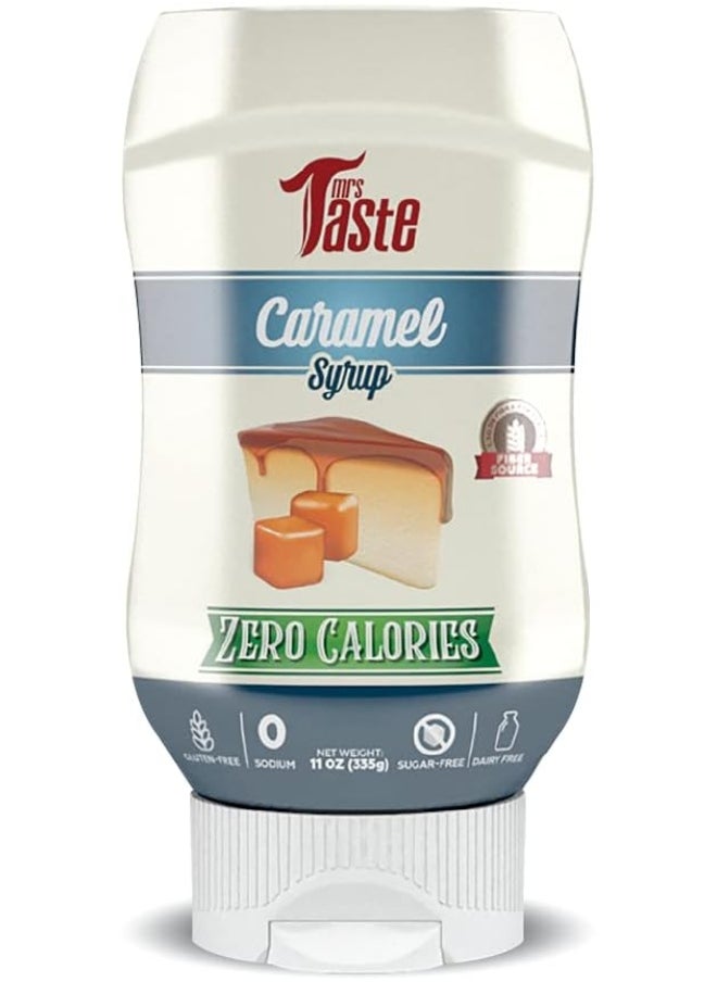 mrs Taste Mrs Taste Sugar Free, Zero Calories, Zero Sodium, Zero Sugar, High Fiber, Keto Friendly, Paleo Friendly, Ketchup and Sauces, (CARAMEL SYRUP)  - Image 1