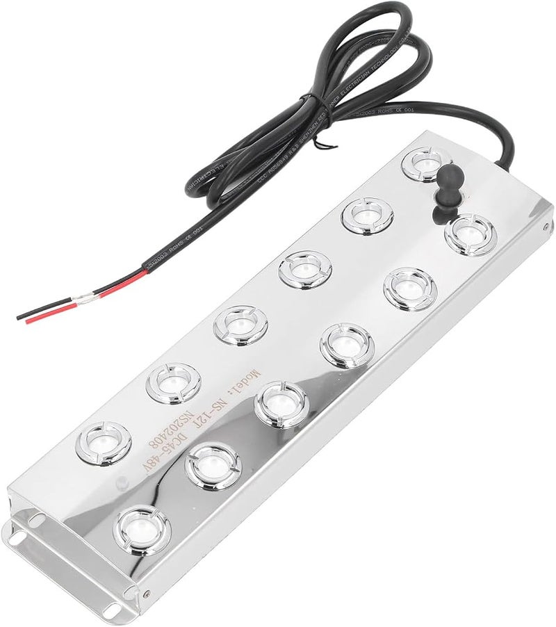 Focket Ultrasonic Fogger, 12 Heads Enhanced Mist Maker with 1.5m Cable for Pond Garden Lawn Rockery Greenhouse - Image 1