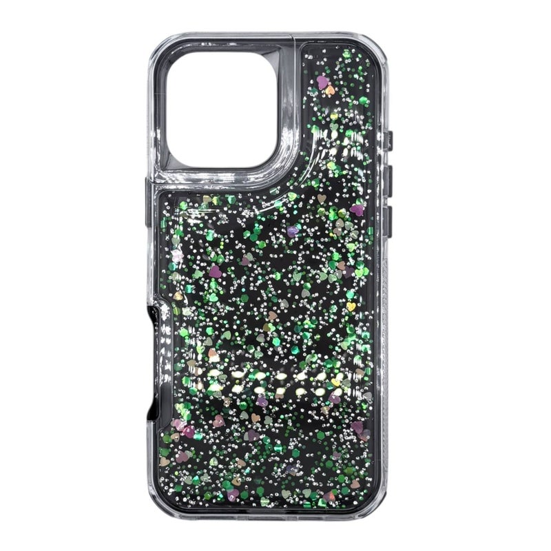 TEXOS CA-06 Sparkle Heart Glitter Phone Case for iPhone 16 - Image 5