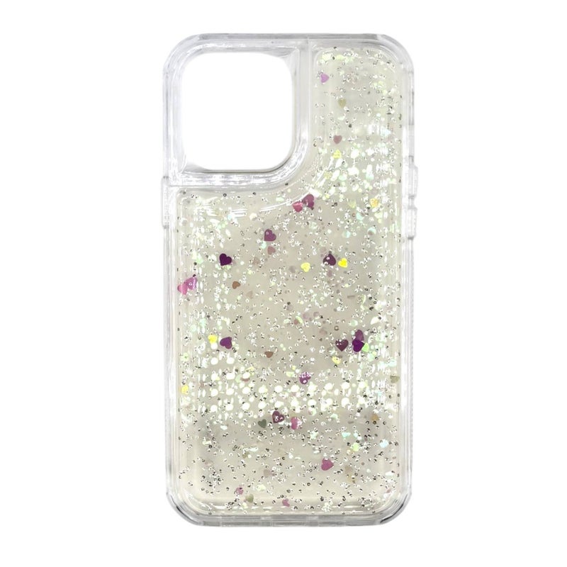 TEXOS CA-06 Sparkle Heart Glitter Phone Case for iPhone 16 - Image 4