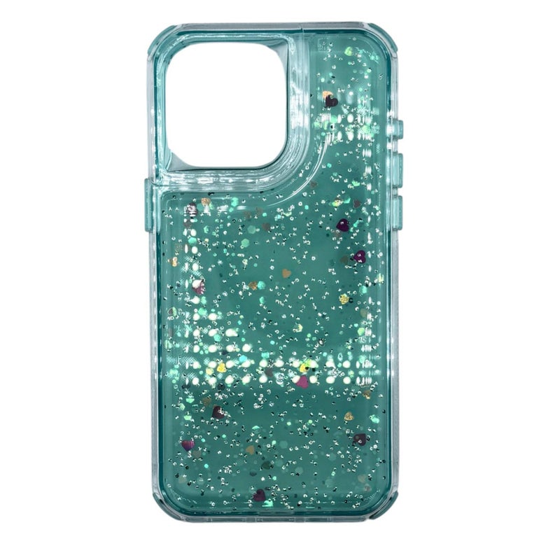 TEXOS CA-06 Sparkle Heart Glitter Phone Case for iPhone 16 - Image 3