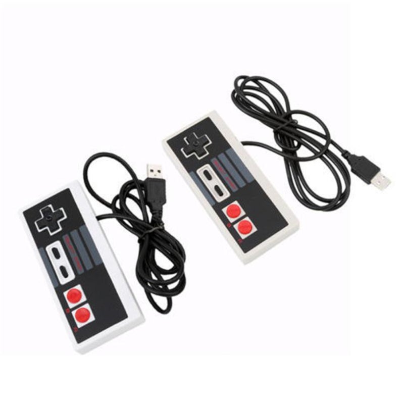وحدة تحكم NES USB، تشغيل فوري، أزرار فائقة الحساسية للتحكم الدقيق - وحدة تحكم كلاسيكية بأزرار قابلة للتكوين، متوافقة مع ويندوز وماك أو إس لألعاب الريترو. - Image 1