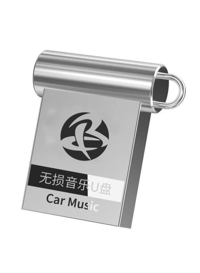 Music Surround Lossless Car USB Flash Drive Customized 64g Metal Car USB Flash Drive Mini High-Speed Car 32g USB Flash Drive-Color:Ear Usb Disk + Adapter + Pp Bag-Capacity:Genuine Authorized Anti-counterfeiting Label Fee  - Image 1