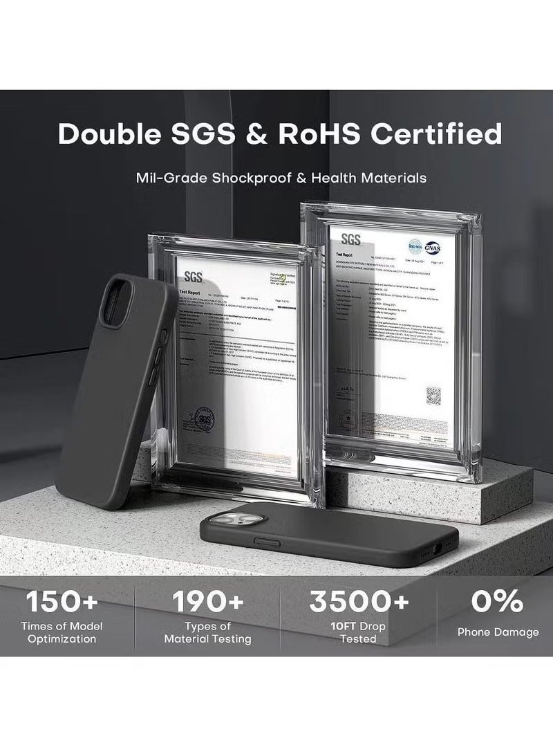 MIGOFAST 5 in 1 Designed for iPhone 14 Plus Case with 2 Pack Screen Protector + 2 Pack Camera Lens Protector Liquid Silicone Ultra Slim Shockproof Protective Phone Case 6.7 - Image 5