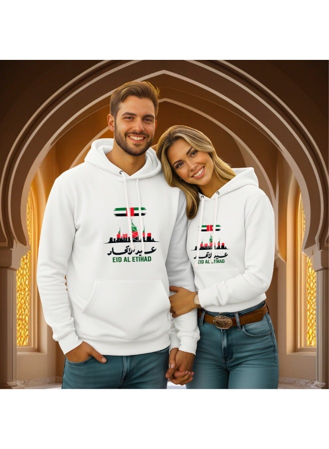 بلوفر هوديي من القطن للجنسين برباط من عيد الاتحاد - هودي ناعم ومريح للرجال والنساء - مثالي لاحتفالات عيد الاتحاد - Image 5