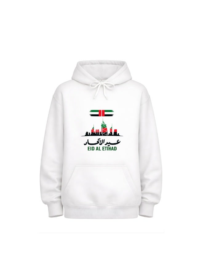 بلوفر هوديي من القطن للجنسين برباط من عيد الاتحاد - هودي ناعم ومريح للرجال والنساء - مثالي لاحتفالات عيد الاتحاد - Image 1