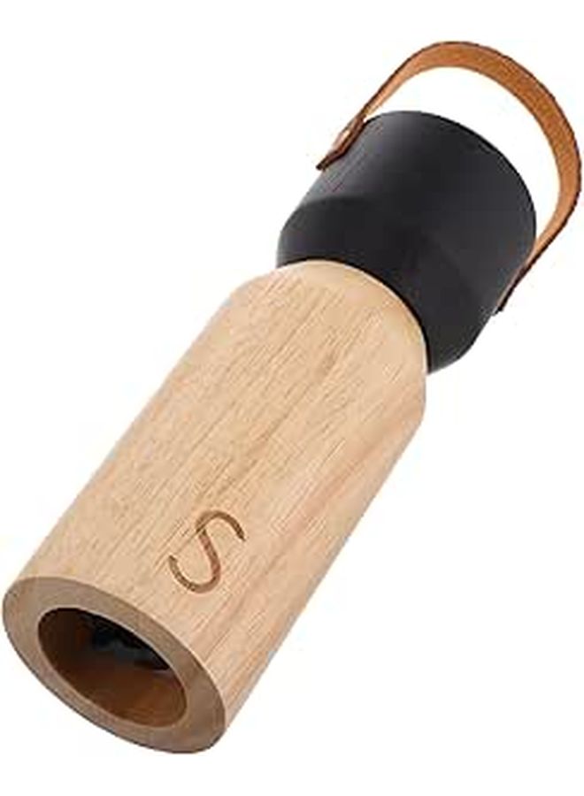 6 Inch Wooden Manual Mini Pepper Grinder And Salt Shaker With Lid For Kitchen Bbq Travel - Image 1