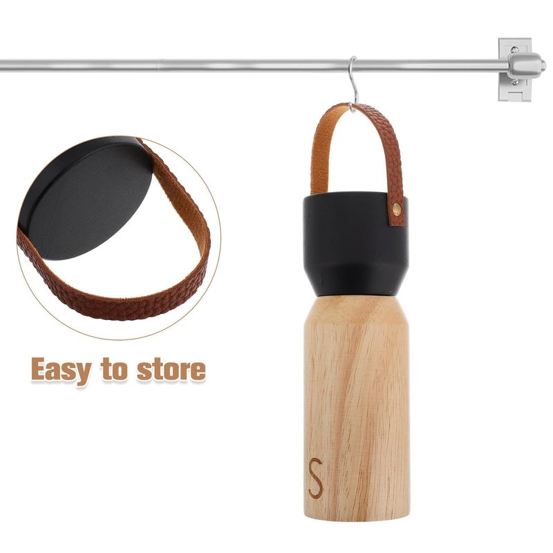 6 Inch Wooden Manual Mini Pepper Grinder And Salt Shaker With Lid For Kitchen Bbq Travel - Image 4