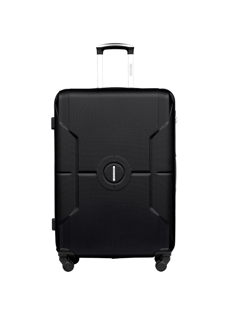 PARAJOHN Sparkle Cabin Size ABS Hardside Spinner Luggage Trolley 20 Inch Black  - Image 1