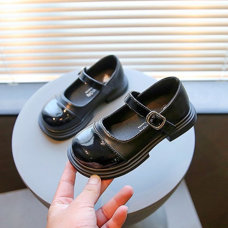 2024 New Retro Shallow Thick Heel Fashion Shoes With Mary Jane Shoes Small Leather Shoes - Image 5