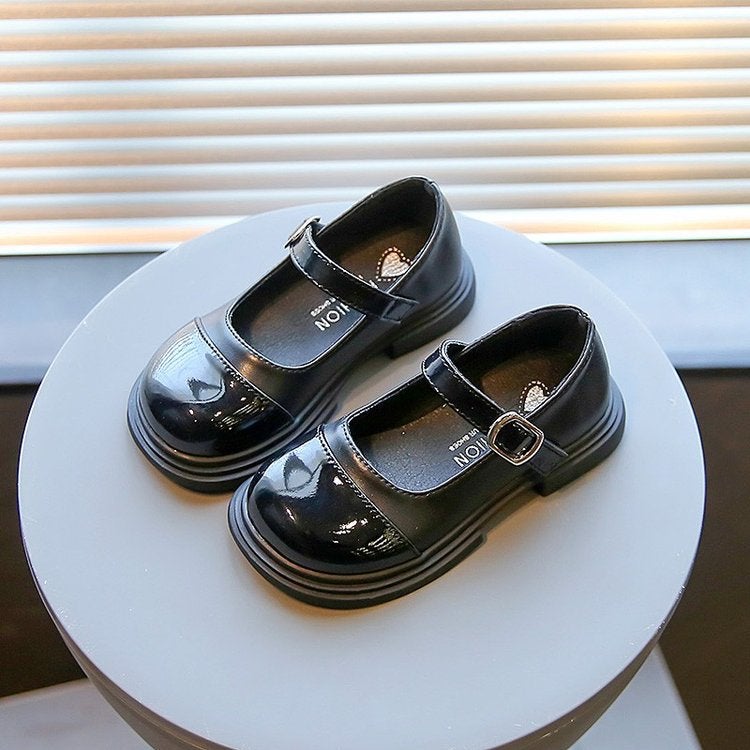 2024 New Retro Shallow Thick Heel Fashion Shoes With Mary Jane Shoes Small Leather Shoes - Image 3