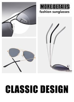 AZorb Kids Aviator Sunglasses for Boys Girls Polarized Childrens Sun Glasses Metal Frame with UV400 Protection Age 4-12 Sunglasses  - Image 3