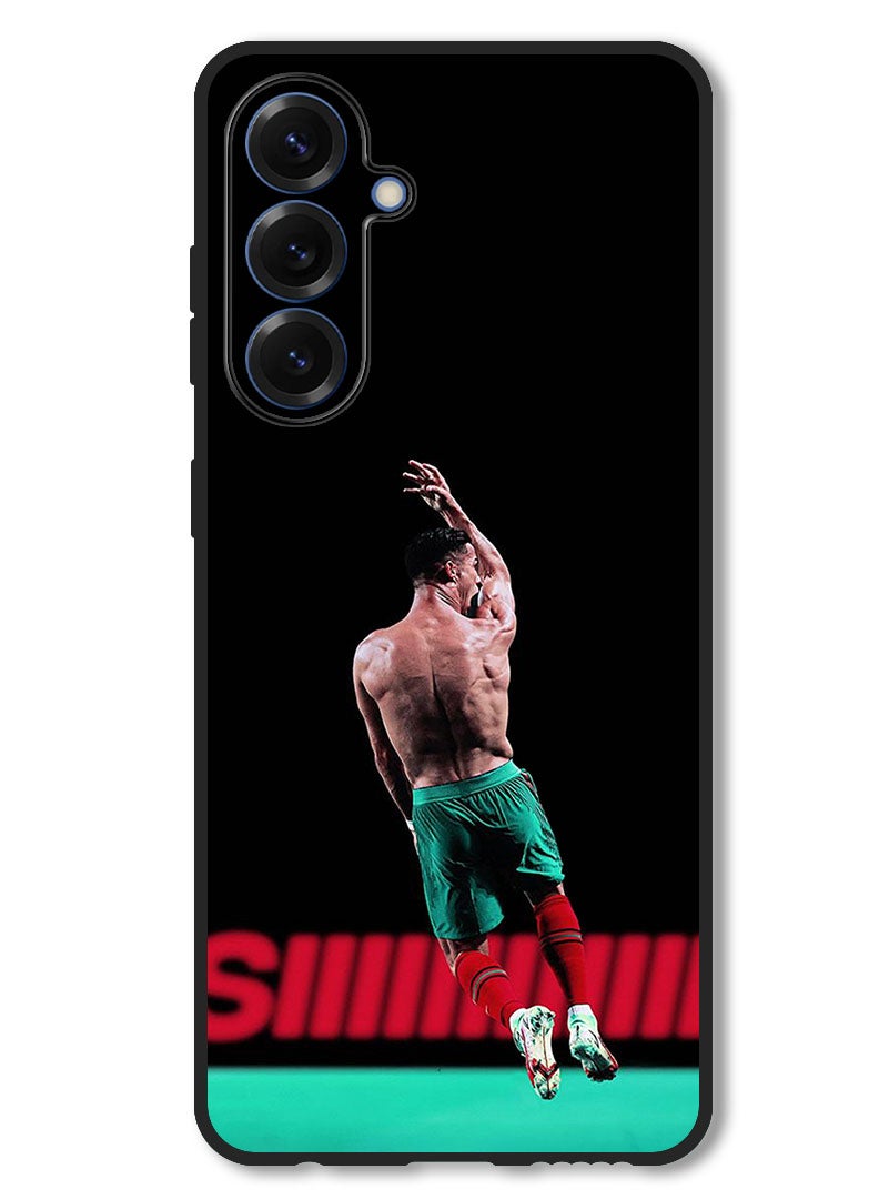 Theodor Case Compatible with Samsung Galaxy A26 Protection Shockproof Bumper Cover Ronaldo In The Air - Image 1