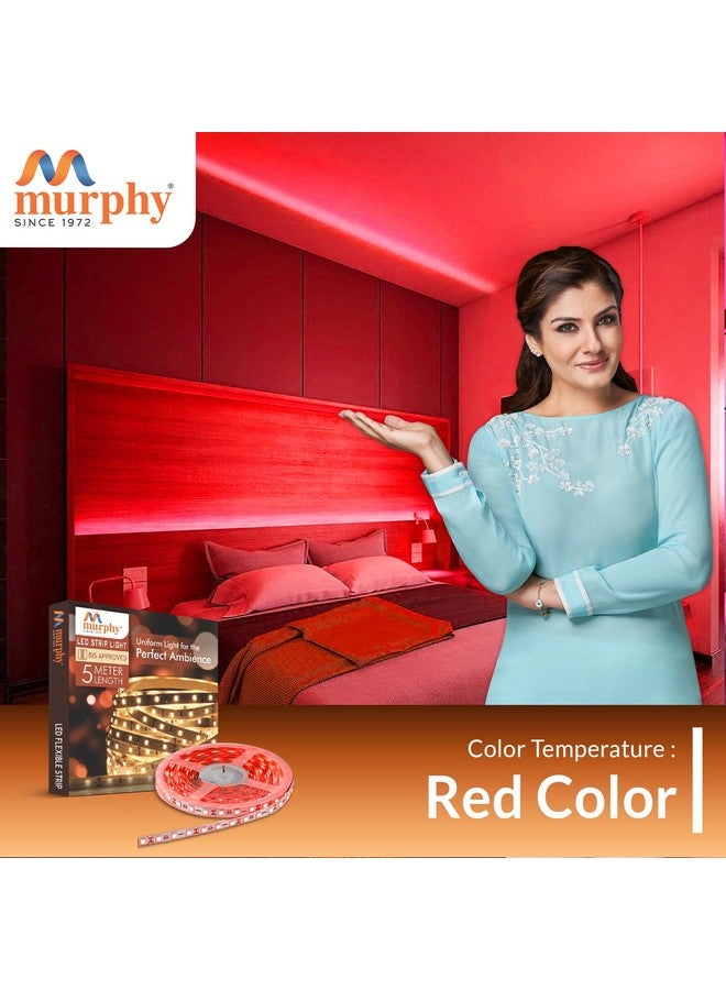 Murphy 25W LED Strip 2835 Cove Light 5 Metre (Red, Pack of 2) with Driver - Image 4