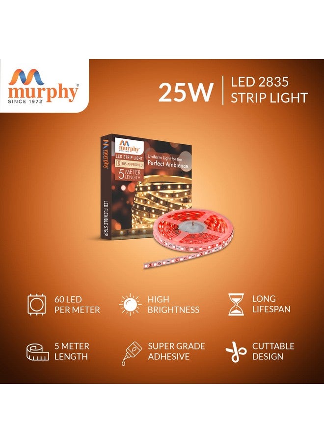Murphy 25W LED Strip 2835 Cove Light 5 Metre (Red, Pack of 2) with Driver - Image 2