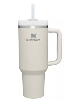 Stanley Stanley Quencher H2.0 FlowState Stainless Steel Vacuum Insulated Tumbler with Lid and Straw for Water, Iced Tea or Coffee, Smoothie and More Ivory - 40oz  - Image 2
