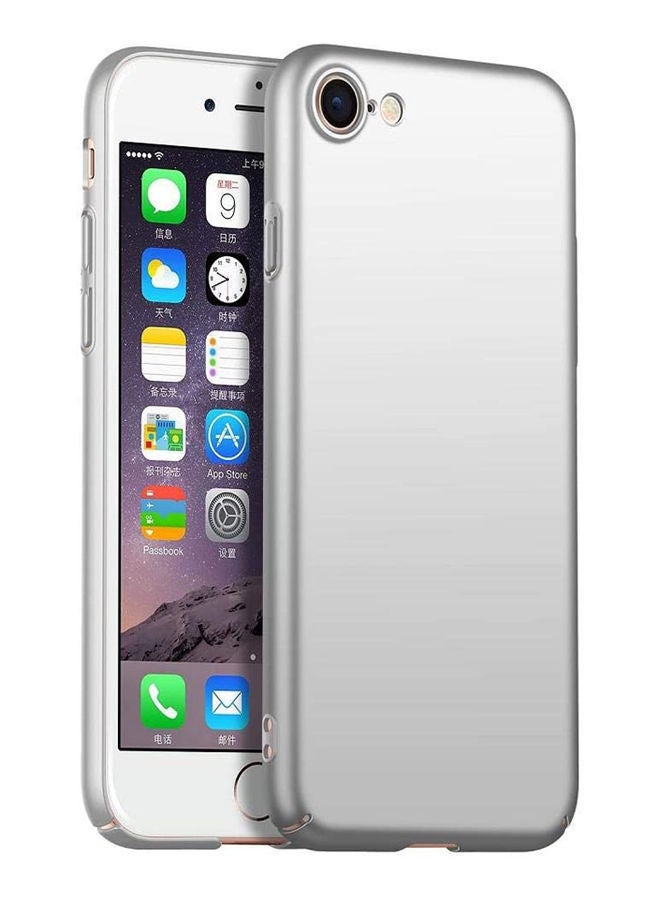 NIBEMINENT For Apple Iphone Se 2020 Allinclusive Pc Silky Ultrathin Antifall Protective Case Cover Silver