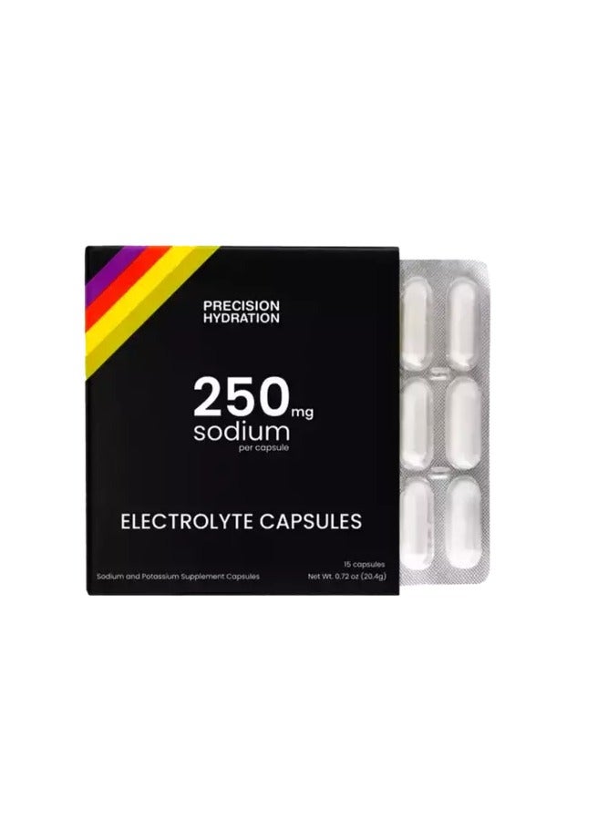 Precision Hydration أقراص الإلكتروليت - 15 عبوة محكمة (مقاومة للماء) أقراص ترطيب / حبوب ملح - مكافحة التشنجات - تركيبة طبيعية صديقة للهضم - خالية من الجلوتين، نباتية، خالية من السكر - Image 1