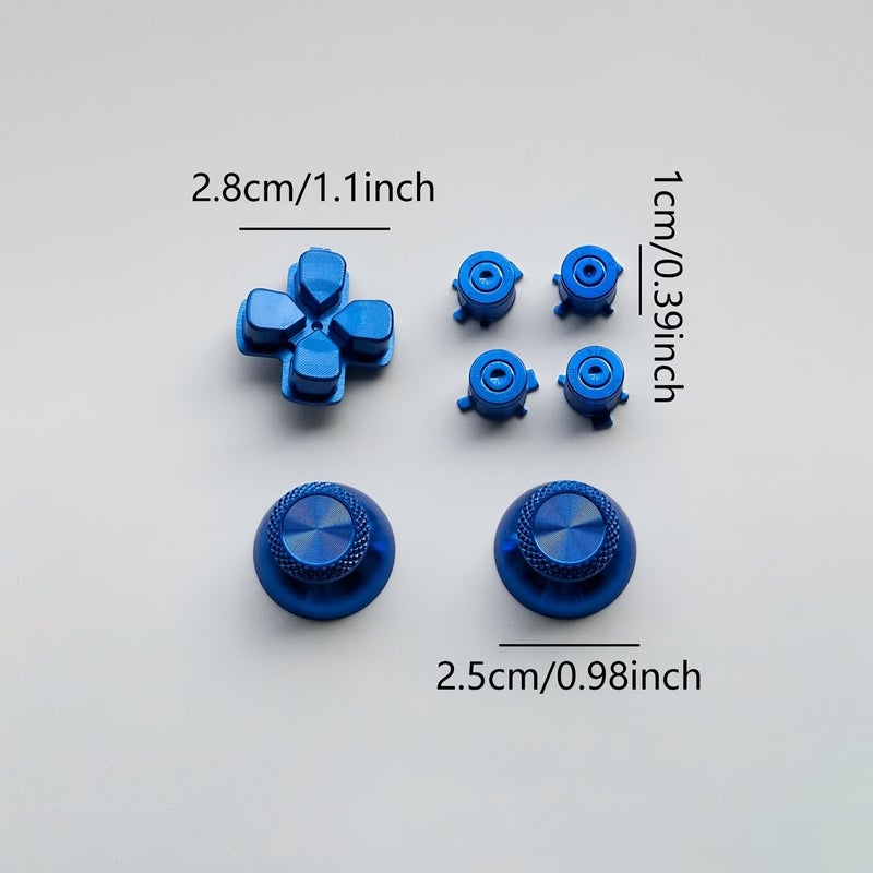 مجموعة أزرار تحكم بالمعدن الأرجواني لجهاز PS5 تشمل أزرار الاتجاه (D-Pad) وأزرار الوظائف - Image 2