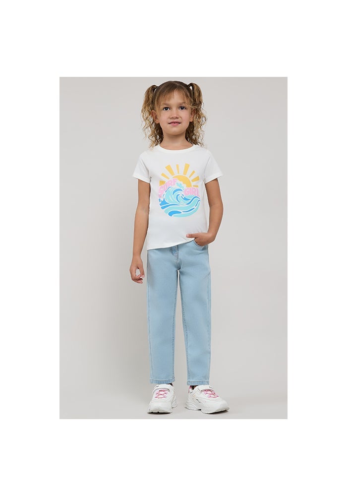 R&B Washed Straight Fit Jeans with Button Closure - Image 2