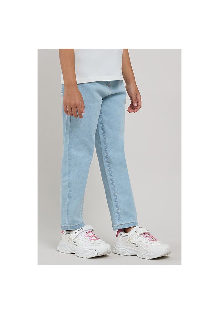 R&B Washed Straight Fit Jeans with Button Closure - Image 4