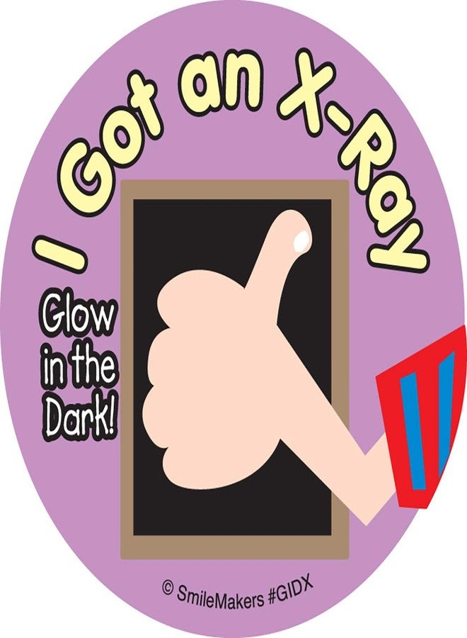 SmileMakers Glow in The Dark Cute X-Ray Stickers - Prizes and Giveaways - 75 per Pack - Image 2