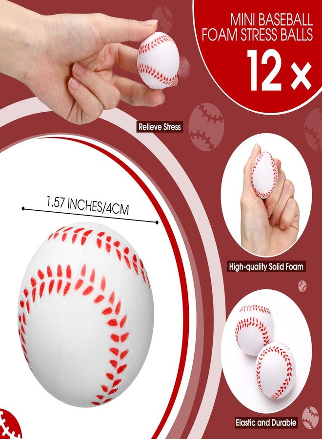 Hotop 12 Set Baseball Team Gifts Season Mini Stress Balls Bracelets with Thank You Cards Motivational Graduation Party Favors - Image 3