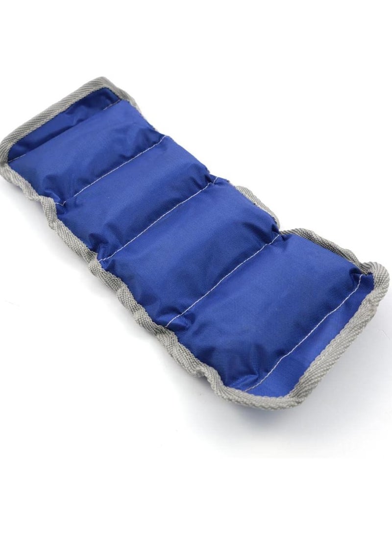 ليف أب أوزان للكاحل والساق والذراع والمعصم مع حزام قابل للتعديل للجري والجمباز والتمارين الرياضية والعلاج الطبيعي - أوزان القطعة 1 كجم (عبوة من قطعتين) - Image 4