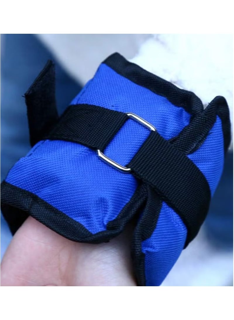 ليف أب أوزان للكاحل والساق والذراع والمعصم مع حزام قابل للتعديل للجري والجمباز والتمارين الرياضية والعلاج الطبيعي - أوزان القطعة 1 كجم (عبوة من قطعتين) - Image 5