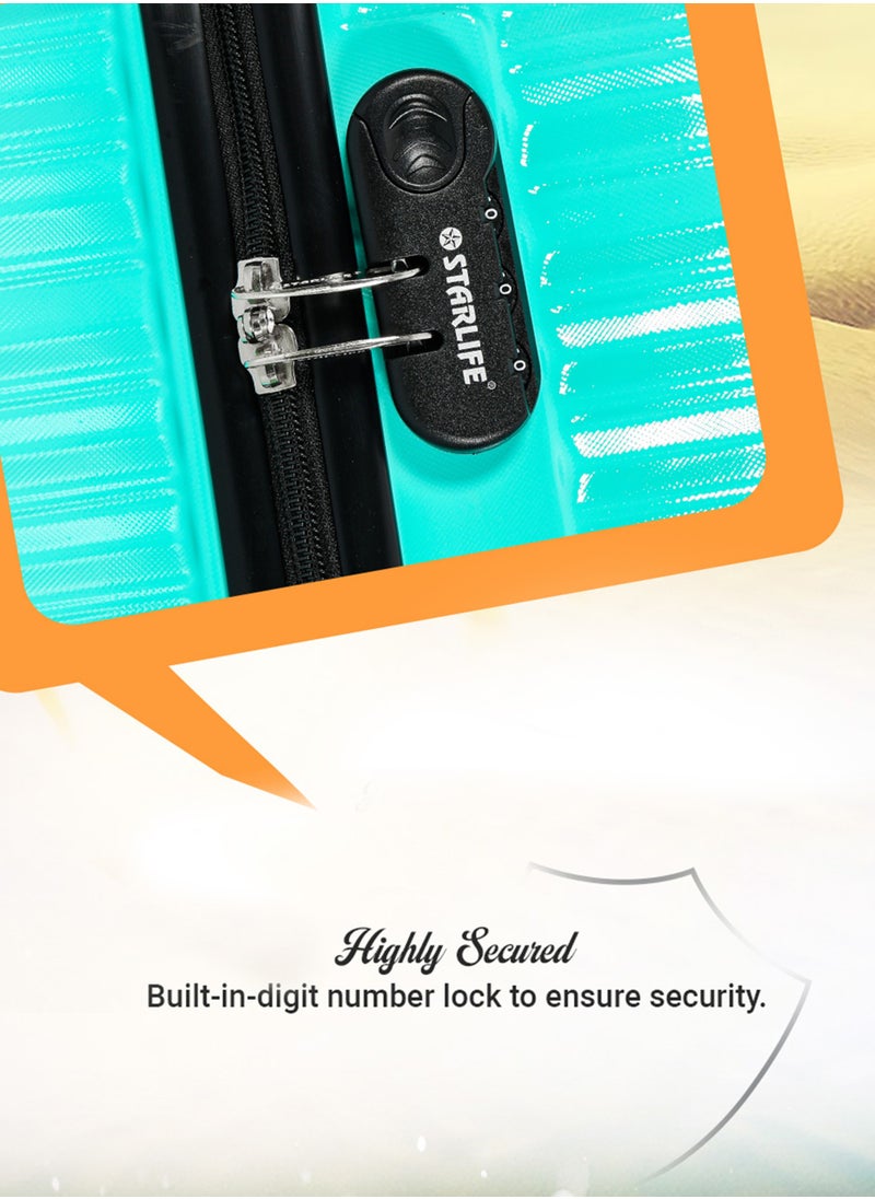 STARLIFE - Suitcase Set of 4 PCS ABS Hardside Travel Luggage Bag - Image 1