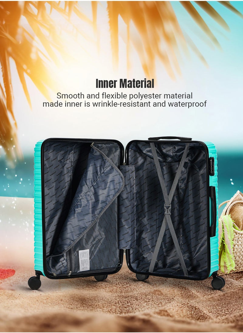 STARLIFE - Suitcase Set of 4 PCS ABS Hardside Travel Luggage Bag - Image 1