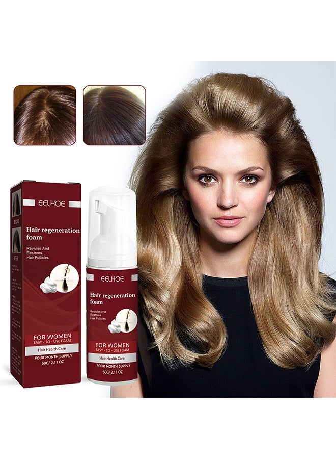 إيلهو رغوة تجديد الشعر للنساء ، رغوة نسائية لترقق الشعر وتساقطه الشعر ، رغوة تجديد الشعر تنعش وتعيد بصيلات الشعر 60 جرام - Image 2