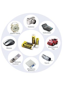 Nicome 4 Pieces High Quality Long Lasting Carbon Battery AA Size  - Image 2