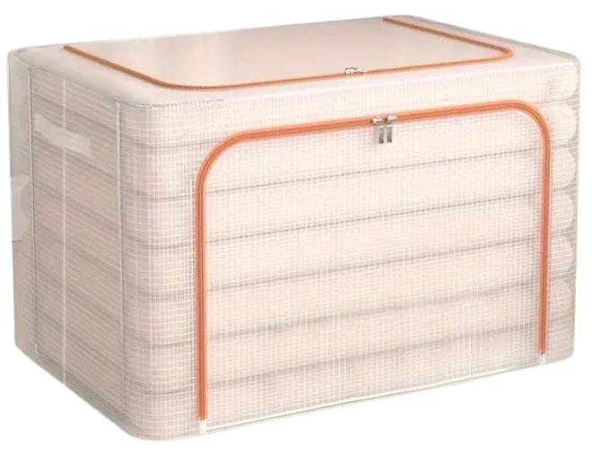 FALMER Foldable Storage Box with Lid Multi-purpose Clothes, Car Trunk, Home Office, Outdoor Fishing Container, Portable Multifunctional Camping Storage Box 66L - Image 1