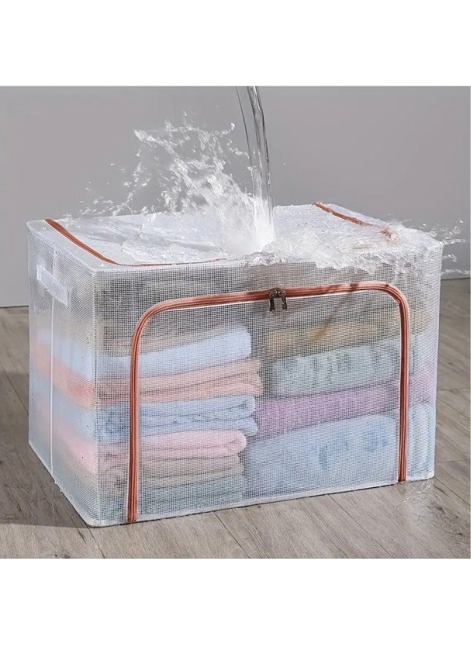 FALMER - Foldable Storage Box with Lid Multi-purpose Clothes, Car Trunk, Home Office, Outdoor Fishing Container, Portable Multifunctional Camping Storage Box 66L - Image 1
