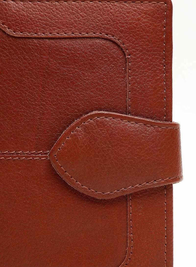 TEAKWOOD red Teakwood Genuine Leather Bi-Fold Wallet for Women | Red Wallet | Button Closure | 2 Main Compartments | 7 Card Slots | 1 ID Window | 2 Slip Pockets | Zip Coin Pocket | Premium Lightweight Durable Wallet for Women | Best Price UAE