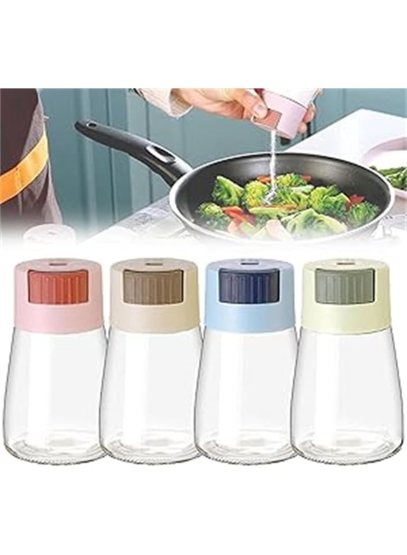 SYOSI Salt and Pepper Shakers, Precise Push Dispenser for Accurate Seasoning 0.5 Grams, Quantitative Spice Control Bottles for Kitchen Cooking Camping Outdoor Travel Use, 4 PCS - Image 5