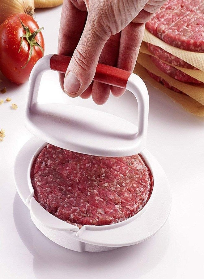 QELEG Non Stick Burger Press, Hamburger Maker Mold, BBQ Patty Juicy Regular Beef Maker Round - Image 2