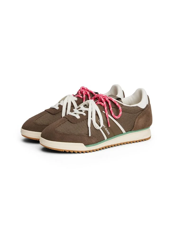 TOMMY JEANS Lace-Up Mixed Texture Cleat Trainers