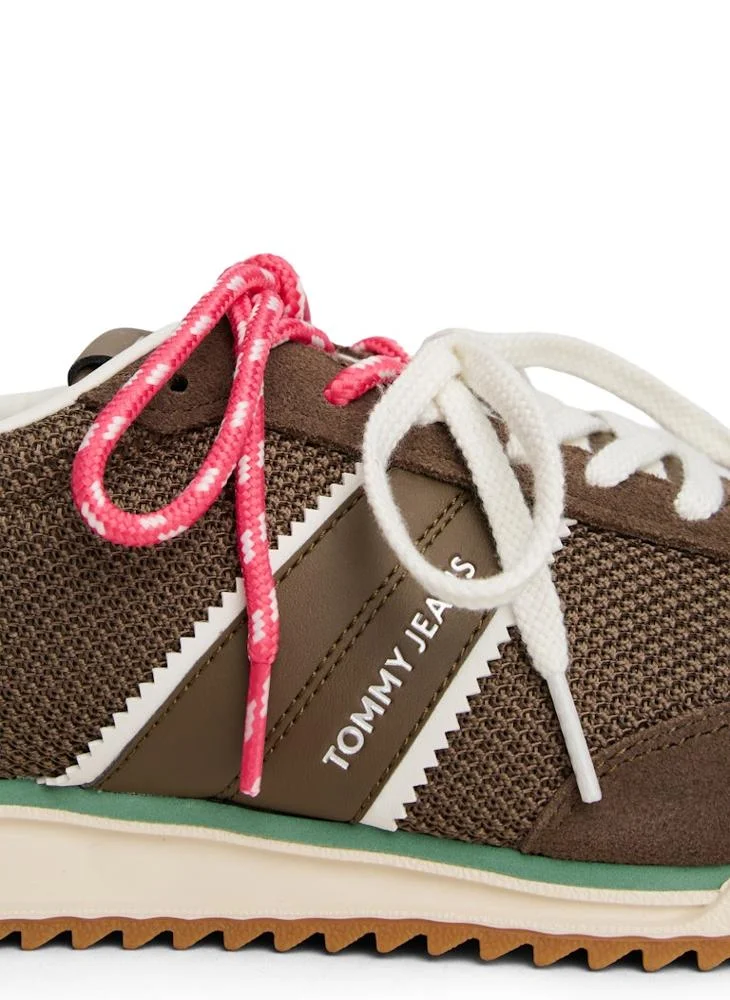 TOMMY JEANS Lace-Up Mixed Texture Cleat Trainers