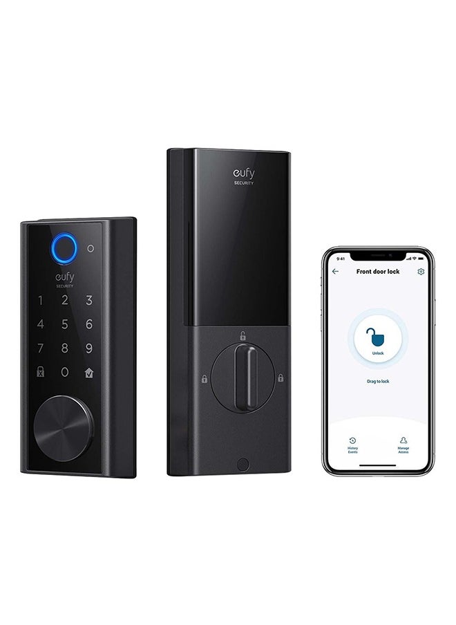 eufy S230 Fingerprint Smart Door Lock Touch and Wifi Bluetooth Keyless Entry IP65 Black  - Image 1