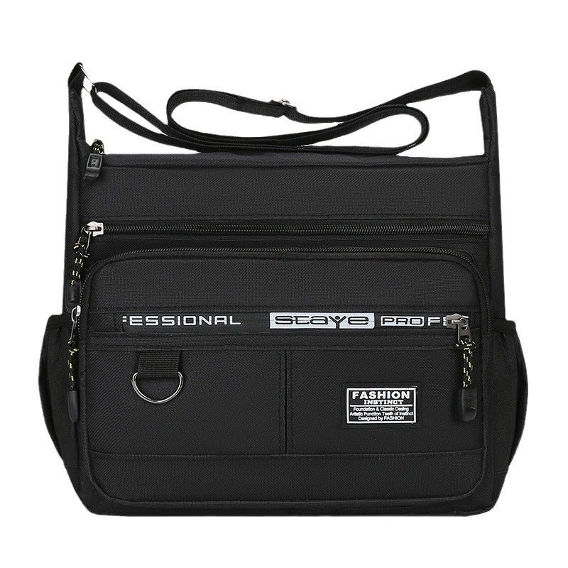Large Capacity Fashion Commuter Crossbody Bag Business Travel Simple Textuality Shoulder Bag Multi-Layer Storage Men'S Briefcase - Image 4
