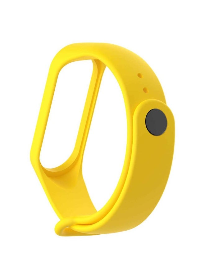 [لـ Xiaomi Mi Band 7] أساور ملونة للمعصم للنساء والرجال أحزمة سيليكون بديلة - أصفر