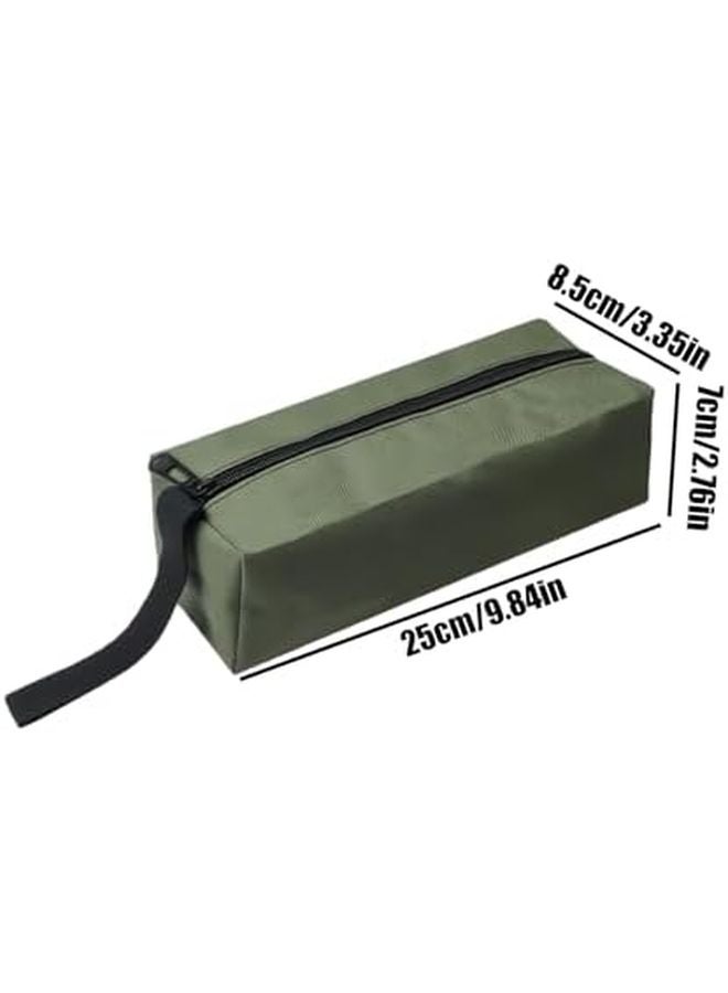 حقيبة منظف المفاتيح الخضراء، حقيبة ناقلة للمعدات مقاومة للماء لمرآب السيارات والبناء والسباكة - Image 3