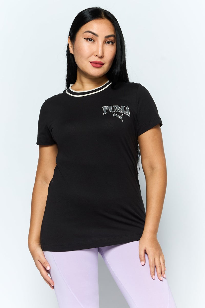 PUMA Women Sportswear Fit Short Sleeves Training T-shirt, Black - Image 1