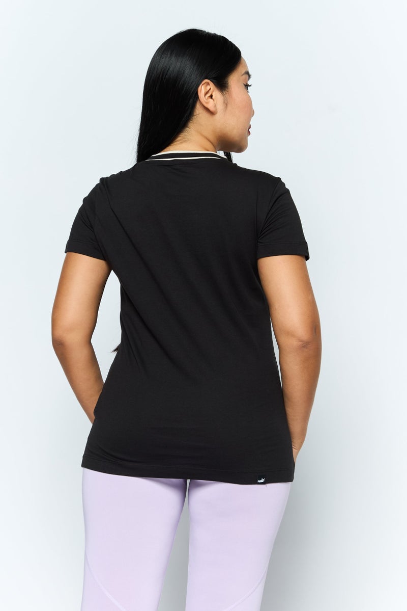 PUMA Women Sportswear Fit Short Sleeves Training T-shirt, Black - Image 4