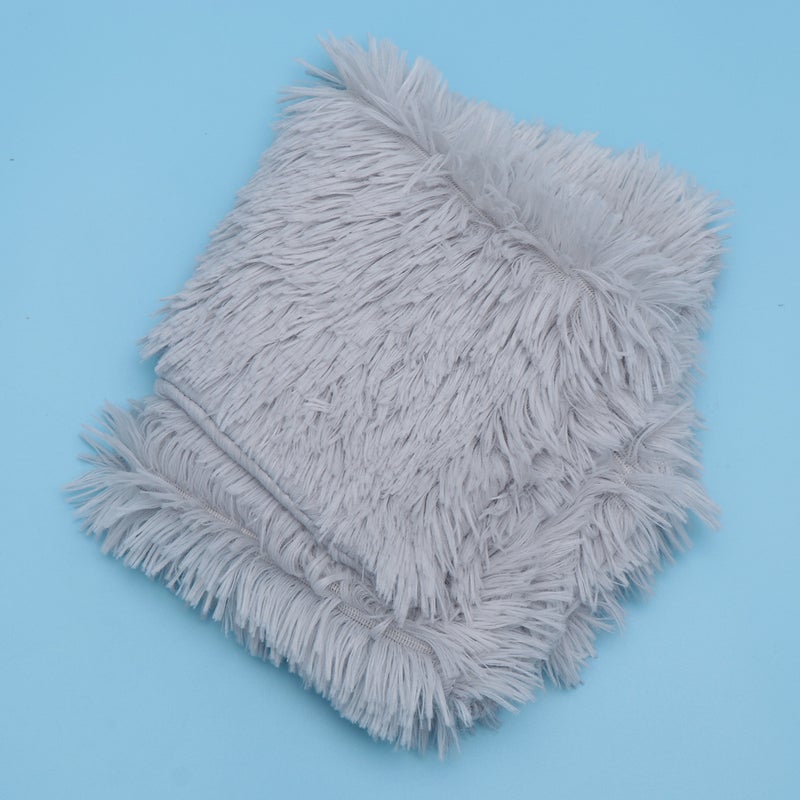 1Pc Comfortable and Plush Pets Blanket Dog Blanket Cat Warm Sleep Mat Pet Supplie Size (Ligh Grey) - Image 1