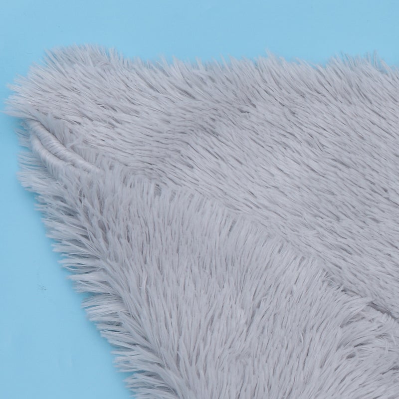 1Pc Comfortable and Plush Pets Blanket Dog Blanket Cat Warm Sleep Mat Pet Supplie Size (Ligh Grey) - Image 3